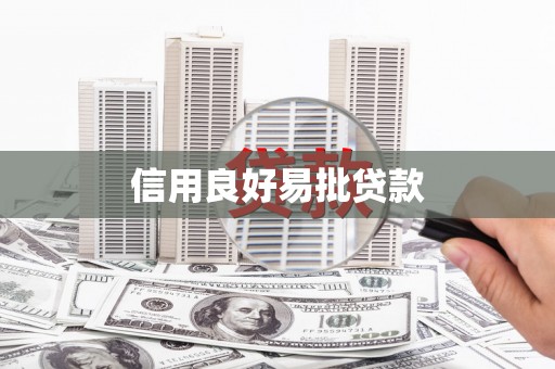虎门信用良好易批贷款