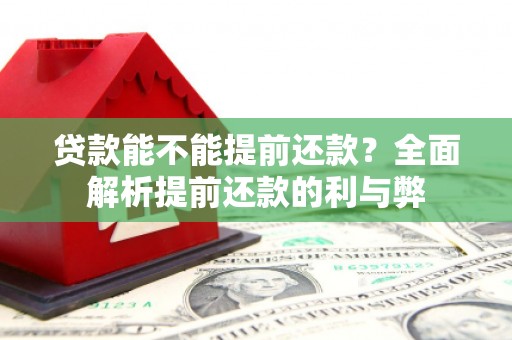 虎门贷款能不能提前还款？全面解析提前还款的利与弊