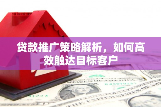 虎门贷款推广策略解析，如何高效触达目标客户