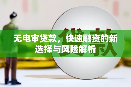 虎门无电审贷款，快速融资的新选择与风险解析