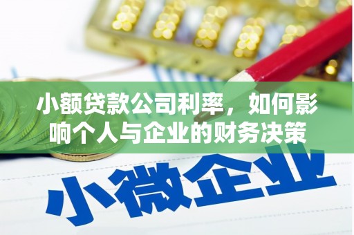 虎门小额贷款公司利率，如何影响个人与企业的财务决策