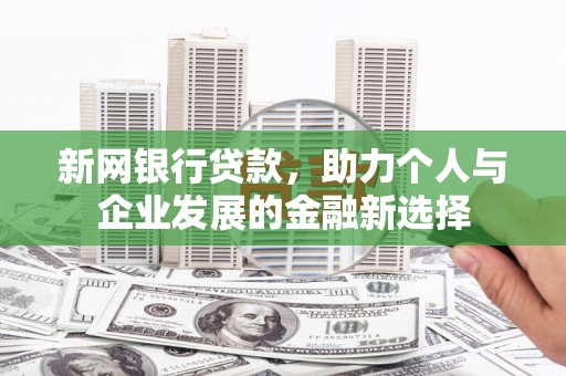 虎门新网银行贷款，助力个人与企业发展的金融新选择