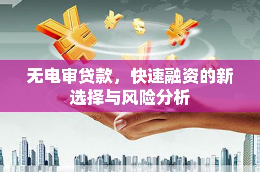 虎门无电审贷款，快速融资的新选择与风险分析