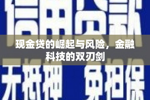 虎门现金贷的崛起与风险，金融科技的双刃剑