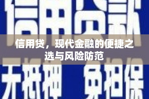 虎门信用贷，现代金融的便捷之选与风险防范