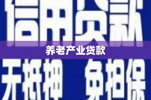 虎门养老产业贷款