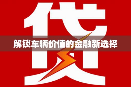 虎门解锁车辆价值的金融新选择